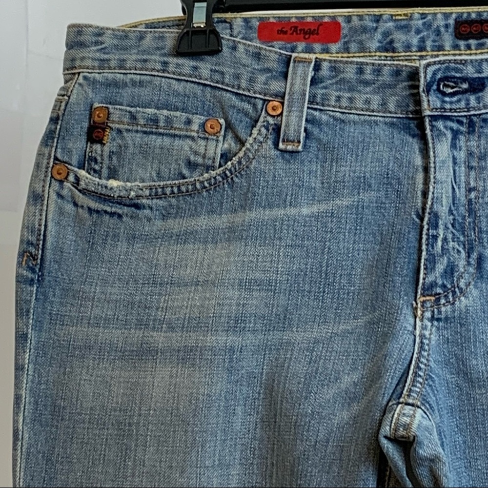 Ag Adriano Goldschmied The Angel Distressed Flare Jeans Size 29 Regular